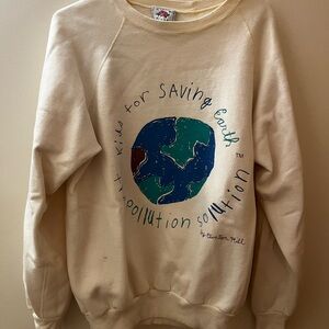 Vintage Cotton Ginny Earth Graphic Sweatshirt